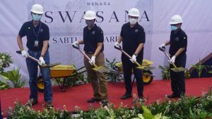 Penuhi Target, Menara Swasana Pemprov DKI Lakukan Topping Off