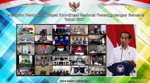 Presiden Jokowi Buka Rakornas Penanggulangan Bencana 2021