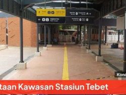Ini Dia Penampakan Terkini Stasiun Tebet Terintegrasi Antarmoda