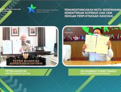 Tingkatkan Literasi Pelaku KUMKM agar Semakin Kompetitif, KemenKopUKM Sinergi Dengan Perpusnas