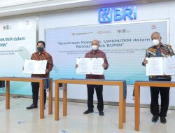 Tiga Menteri Dorong Koperasi, UMKM, dan IKM Bermitra dengan BUMN Perkuat Rantai Pasok