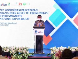 Menkominfo Resmikan BTS 4G di Papua Barat
