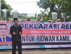 Rekat Indonesia Deklarasi Dukung Ridwan Kamil sebagai Capres 2024