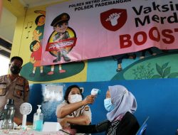 Polsek Pademangan Gelar Vaksin Merdeka Booster