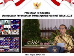 Presiden Jokowi Buka Musrenbangnas 2022