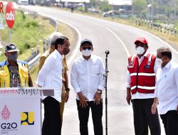 Sambut Mudik,  Presiden Jokowi Resmikan Jalan Lingkar Brebes-Tegal