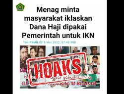 Narasi Menag Minta Dana Haji untuk IKN Itu Hoaks dan Fitnah