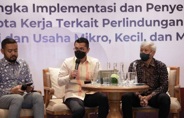 Kementerian Koperasi dan UKM (KemenKopUKM) terus melakukan sosialisasi UU Nomor 11 Tahun 2020 tentang Cipta Kerja