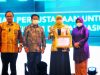 Gubernur Khofifah Terima Penghargaan Nugra Jasa Dharma Pustaloka dari Perpusnas RI