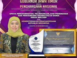 Gubernur Khofifah Indar Parawansa Raih Penghargaan Terkait Pemenuhan Hak Penyandang Disabilitas