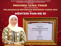 Pemprov Jatim Raih Predikat A Indeks Reformasi Birokrasi