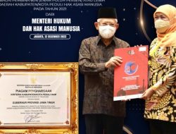 Pemprov Jatim Raih Penghargaan Kota Peduli HAM