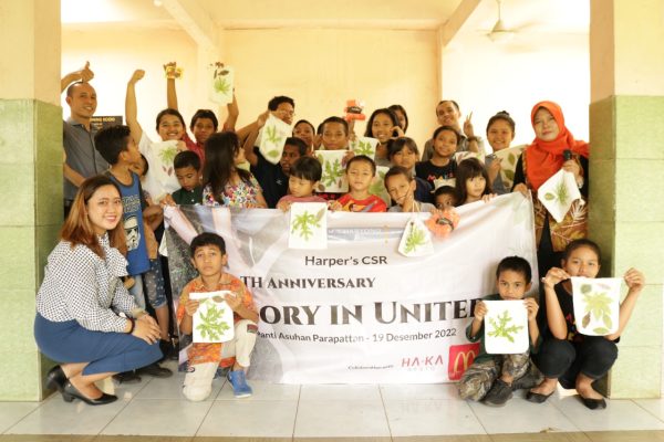HUT Ke-6 tahun, Harper MT Haryono Berbagi Kebahagiaan Bersama Panti Asuhan Parapattan