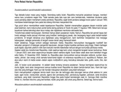 Beralih ke Digital, Koran Republika Stop Edisi Cetak
