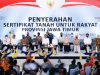 SHAT 2022 Capai 100 Persen, Khofifah Targetkan PTSL  Jatim Rampung 2024