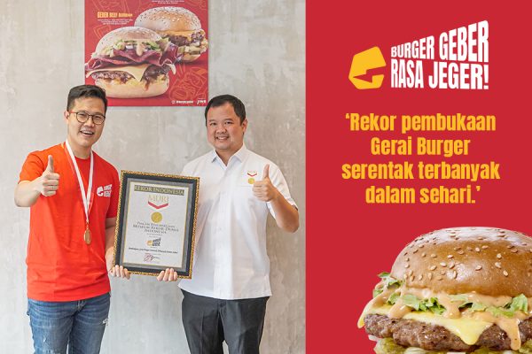 Buka 55 Outlet dalam Sehari, BURGER GEBER Besutan Jiwa Group Raih Rekor MURI