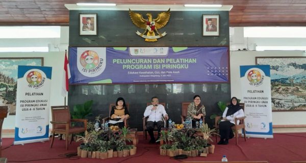 Danone Indonesia mengadakan Peluncuran dan Pelatihan Isi Piringku yang berjalan di Kabupaten Magelang pada Rabu, 05 Juli 2023