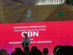 Presiden Jokowi Resmikan Gelar Batik Nusantara 2023