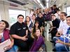 Presiden Jokowi Bersama Artis Tanah Air Naik LRT Jabodebek