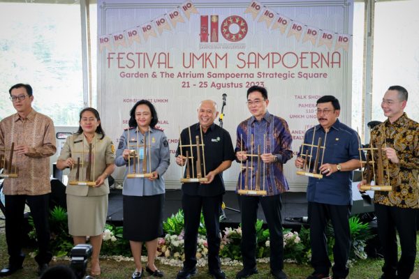 Menteri Teten dalam acara Opening Ceremony Festival UMKM Sampoerna di Jakarta, Senin (21/8)