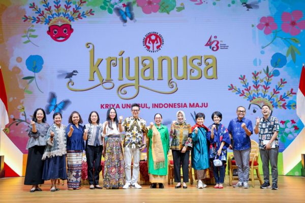 Suzana dalam talkshow bertajuk ‘Scale-up Usaha Kriya Memanfaatkan Agregator’ pada event Kriyanusa di Jakarta Convention Center (JCC), Jumat (15/9).