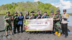 QNET dan Kodim 1611 Badung Lanjutkan Upaya Pelestarian Hutan Mangrove di Bali