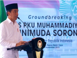 Jokowi Groundbreaking Rumah Sakit PKU Muhammadiyah Pertama di Sorong