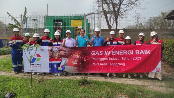 PT PGN Tbk sebagai Subholding Gas Pertamina memenuhi kebutuhan gas bumi PT Aneka Baja Perkasa Industri (ABA) yang beroperasi di Tangerang dengan pengaliran gas bumi sebesar 350 – 1750 MMBTU