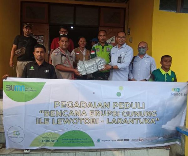 Pegadaian Salurkan Bantuan Untuk Masyarakat Terdampak Erupsi Gunung Lewotobi