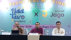 Konferensi Pers seputar penyelenggaraan Halal Fair Series 2024. Acara ini akan berlangsung di Jogja Expo Centre (JEC), Yogyakarta, pada 3-5 Mei 2024