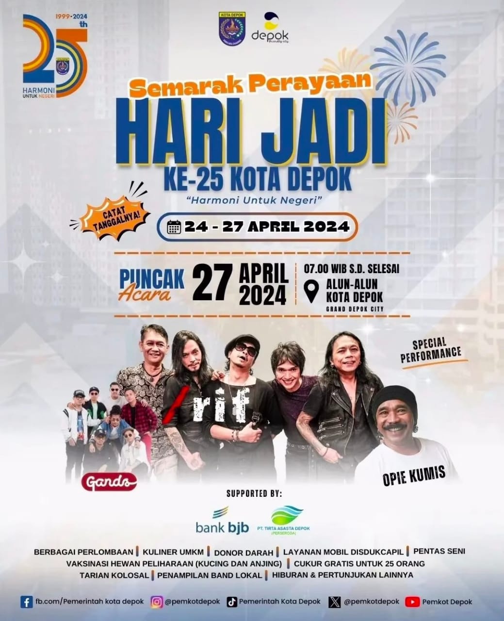 Hut Kota Depok ke-25