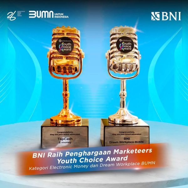 BNI Raih Dua Penghargaan Marketeers Youth Choice Award 2024