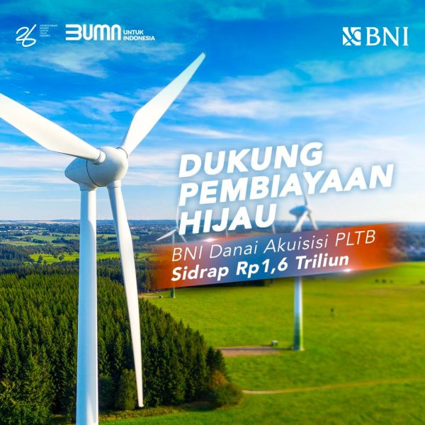 BNI Danai Pembangkit Listrik Tenaga Bayu Sidrap