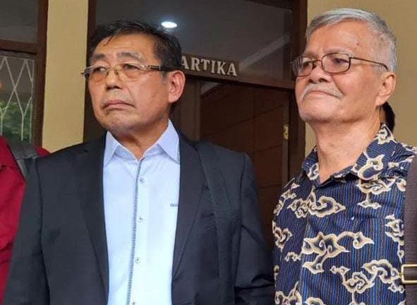 Bintatar Sinaga Dosen Universitas Pakuan, merasa kecewa karena Dr YG sebagai pelapor tidak datang dalam sidang perdana di pengadilan negeri Kota Bogor pada Rabu (852024)