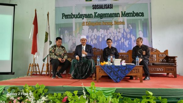 Kegiatan Sosialisasi Pembudayaan Kegemaran Membaca, di Serang, Banten, Senin (20/5). (Foto: Perpusnas)