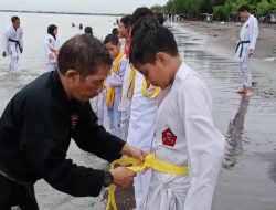 Puluhan Karateka Ikuti Penyematan Sabuk Di PARIN