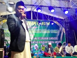 Asrofi Dukung dan Hadiri Pelantikan GP Ansor Gandasuli