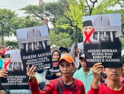 Aksi Demo Tolak PK Mardani Maming: Hakim Ansori Tak Memiliki Visi Pemberantasan Korupsi