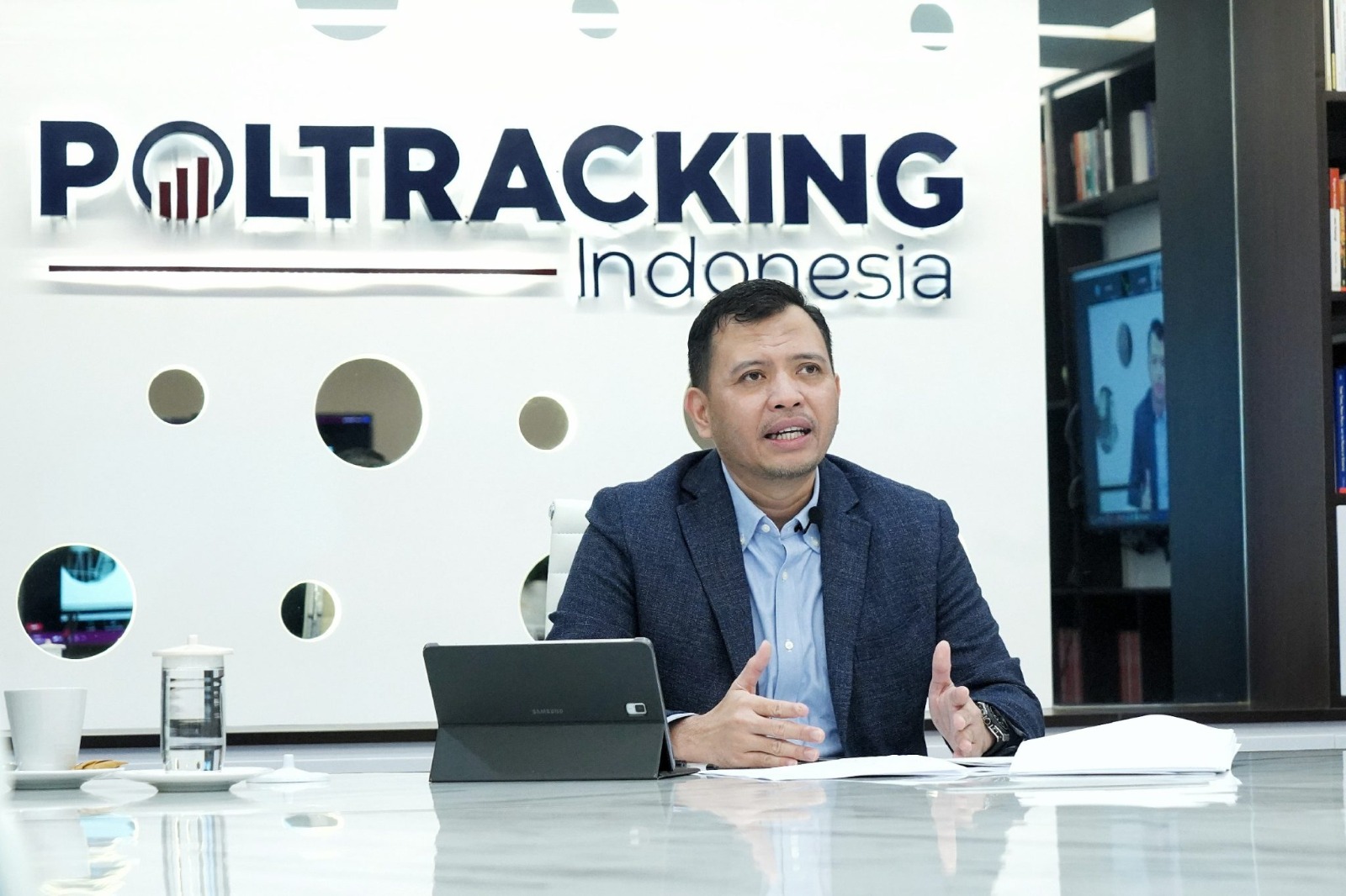 Direktur Eksekutif Poltracking Indonesia Hanta Yuda