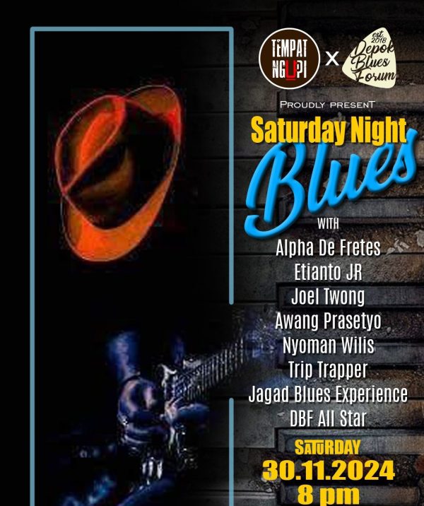 Depok Blues Forum, komunitas pecinta musik blues di Depok, dengan bangga menggelar acara bertajuk "Keep The Blues Alive" pada tanggal 30 November 2024 di Tempat Ngupi Cinere, Depok. (Dok. Beritakota.id)