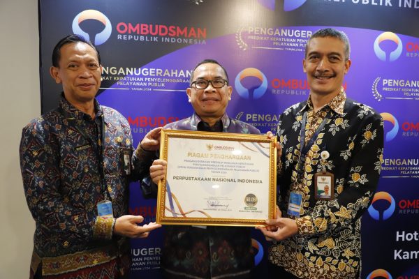 Perpusnas Raih Peringkat Keempat dalam Penilaian Kepatuhan Penyelenggaraan Pelayanan Publik Tahun 2024