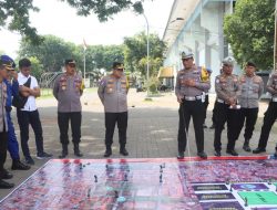 Tactical Floor Game Polres Tegal Kota Matangkan Strategi Pengamanan Kampanye Terbuka