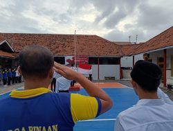Lapas Brebes Gelar Upacara Bendera, Bangun Kesadaran Berbangsa dan Bernegara Warga Binaan