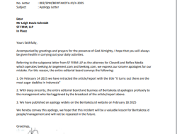 Beritakota.id Expresses Apology to Seeking Arrangement