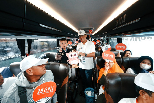 BNI turut menyukseskan program mudik gratis yang diinisiasi Kementerian Badan Usaha Milik Negara (BUMN)