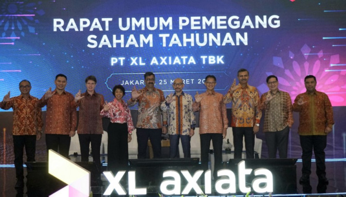 PT XL Axiata Tbk (XL Axiata) dalam Rapat Umum Pemegang Saham Tahunan-RUPST 2025 pada Selasa (25/3/2025)