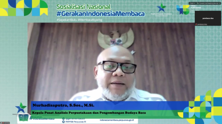 Kepala Pusat Analisis Perpustakaan dan Pengembangan Budaya Baca Perpusnas Nurhadisaputra