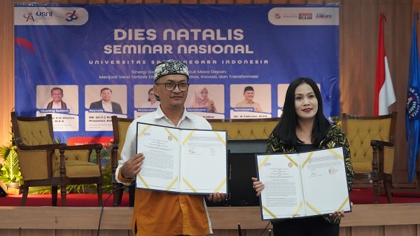 Dalam rangka memperingati Dies Natalis ke-36, Universitas Satya Negara Indonesia (USNI) menyelenggarakan Seminar Nasional bertema "Sinergi Generasi Muda untuk Masa Depan: Menjadi Versi Terbaik Diri melalui Kreativitas, Inovasi, dan Transformasi."