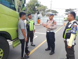 Dukung Program Zero Over Load dan Over Dimension  2025, Satlantas Brebes Edukasi Pengemudi Truk