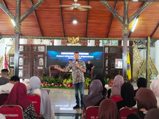 Pelatihan Petani Milenial PekA Digitalisasi di Pendopo Kabupaten Brebes pada Jumat (27/6/2025).